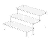 Katnetoly Espositore in Acrilico Scaffale per Profumi Scaffale di Stoccaggio Espositore in Acrilico Trasparente per Espositori per Alimenti