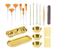 Katnetoly ESTHETICIANO FORNITO 29 PCS 6 Strumento di Rimozione Dei Punti Neri 3 Ciotole di Miscelazione In Inossidabile In Acciaio