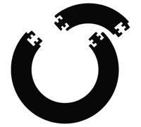 Katnetoly EVA Dartboard Surround Jigsaw Ring Design Board Ring Dartboard Protezione da Parete per Freccette, Tabellone da Parete,