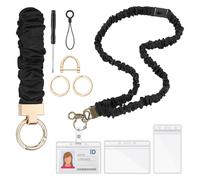 Katnetoly Fasce per Capelli da Insegnante con Laccetto di Sicurezza A Sgancio Rapido, Laccetto Retrattile, Polsino, Regalo per Ufficio per Donne