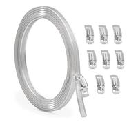 Katnetoly Fascetta Stringitubo A Vite Fine Fascetta Stringitubo Adatta per Condotto, Tubo e del Carburante