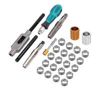 Katnetoly Filettatura Riparazione Bicicletta Dispositivo Maschiatura Filettatura Bicicletta da 9/16 Pollici Kit Risparmio Pedivella Strumento Filettatura Rubinetto Riparazione Pedale