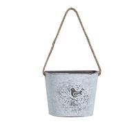 Katnetoly Fioriera Sospesa A Parete Vaso per Piante Cesto per Fiori Giardino Contenitore per Piante Grasse Portafiori in Metallo e Decorazione per Balcone di Casa