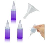 Katnetoly Flacone Applicatore da 1 Oz/30 Ml con Punta 'Ago Flacone Applicatore di Precisione con Punta 'Ago e Imbuto per Progetti DIY