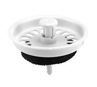 Katnetoly Food Waste Stopper Blocco Sink Drain Strainer 3.1 "Dia Bianco Nero Plastica