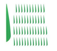 Katnetoly Frecce Vanes 4 Pollici di plastica Fletching per frecce DIY tiro con l' 50 Confezione (Verde)