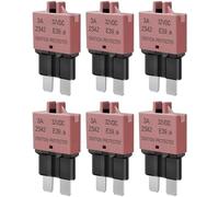 Katnetoly Fusibile Riavviabile ATC da 7,5A ATO per Auto Fusibile Standard Manuale Riavviabile da 32VDC Kit Combo di Fusibili A Standard per Barca SUV Auto Motocicletta Come Mostrato 6 Pezzi