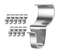 Katnetoly Ganci per Rivestimenti In Vinile da Appendere All'Aperto, Ganci Resistenti per Rivestimenti da 10 Pezzi