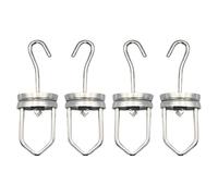 Katnetoly Ganci Rotanti Robusti da Appendere, Capacità 110 Libbre, 4 Pezzi, Ganci Rotanti Girevoli per, Ganci Rotanti Ad Alta Temperatura