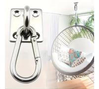 Katnetoly Gancio del Soffitto per Oscillazioni da Yoga In Acciaio Inossidabile A Parete Montata per il Gancio Pesante Strumento Hardware per Amaca