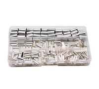 Katnetoly Ghiere nel Rame un Crimpare per Raccordi un Crimpare, AWG 4,6,8,10 Kit di Terminali per Estremità del del Perno Della Ghiera Non Isolato del (240 PZ)