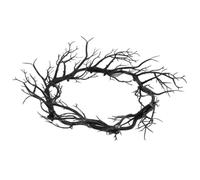 Katnetoly Ghirlanda di Halloween per Porta D'Ingresso, Ghirlande di Halloween con Rami Neri, Decorazioni di Halloween per Casa, Interni Ed Esterni