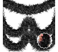 Katnetoly Ghirlanda Natalizia da Appendere al Muro, Striscioni in Nera da 50 Piedi, Sfondo per Carri Allegorici