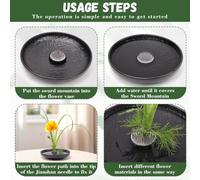 Katnetoly Giapponese per Vaso di Composizione Floreale Kit con Rete per Fiori Arte Floreale per Decorazione di Scrivania Ufficio Casa