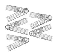 Katnetoly Goniometro Confezione da 5 Goniometro Angolo Spinale Righello Ortopedico Righello Goniometro Fisioterapia Bicicletta Goniometro