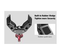 Katnetoly Grande Morsetto A Chela di Granchio Universale Regolabile Multifunzionale in Lega di Alluminio per Fotografia, Supporto per Luce di Riempimento