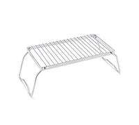 Katnetoly Griglia per Barbecue A Strisce per Esterni Staffa Pieghevole per Pentola in Acciaio Inossidabile Rack di Scarico Portatile