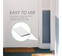 Katnetoly Guarnizioni per Angoli della Porta Autoadesive da 6 Pezzi, Tappo per Spifferi Un Cuneo Antipioggia, Schiuma per Angoli della Guarnizione del Telaio della Porta (Bianca)