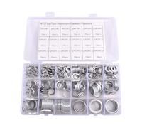 Katnetoly Guarnizioni Piatte In Alluminio Anelli di Tenuta Rondelle Assortimento di Guarnizioni Assortimento di Rondelle di Tenuta In Metallo Assortimento