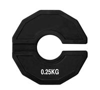 Katnetoly Gym Micro-Plates Dumbbell Piastra di Peso Frazionata Piastre di Peso Frazionate in Gomma Aggiunta Sostituzione Nero 0,25 kg