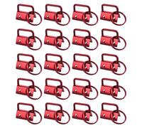 Katnetoly Hardware con Anelli per Fettuccia per Borsa, Rosso Hardware 20 Pezzi