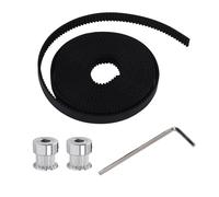 Katnetoly Hot 3D Printer Parts Accessory 2 Pezzi 16 Denti 16 Denti Timing Alumium Puleggia Alesaggio 5mm Larghezza 6mm con 2 Metri 2m 6mm Cintura
