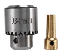 Katnetoly Hot Electric Drill Rettifica Mini Drill Chuck Key Mandrini Keyless Mandrini 0.3-4mm Gamma di capacita' W / 3.17mm Albero di Collegamento
