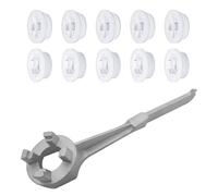 Katnetoly I Tappi per Tappi Includono 10 Tappi Filettati Tappi per Fori per Tappi per Fusti con Chiave per Fusti Chiave per Tappi per Fusti per Fusti da 15/30/55 Facile da Usare Riutilizzabile