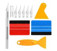 Katnetoly Il Set di 10 Raschietti È Adatto per L'Installazione di Pellicole per Vetri Auto, Carte da Parati e