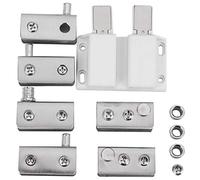 Katnetoly In Acciaio Inossidabile Vetro Porta Girevole Cerniera Doppia Testa Fermo Magnetico Set Per 5-8Mm Porta Vetro