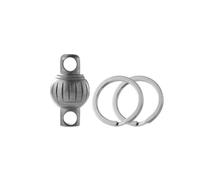 Katnetoly In Lega di Titanio Chiusura A Molla di Fascia Alta per Auto Mini Rotante Universale con Fibbia e Pulsante A Lanterna [Stone Washed] Resistente e Facile da Usare