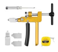 Katnetoly Innovativo Strumento di Taglio In Vetro 3 In 1 con Ruota In Lega Premium e Gomma Antiurto per Piastrelle e Plexiglass