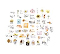 Katnetoly Ispiratori per Fiaschette Idro, 50 Motivazionali per Adolescenti, Ragazze.Adesivo Impermeabile nel PVC per Laptop