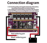 Katnetoly K99 Saldatrice Un Punti Kit DIY 99 Ingranaggi Mini Scheda di Controllo per Saldatrice Un Punti Regolabile 0,1-0,3 Mm per 17490 18650