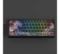 Katnetoly Keycaps -e Nere in di Personalizzazione con Incisioni Laterali, Realizzati in Materiale PBT per Tastiere Meccaniche 60/84/98/108