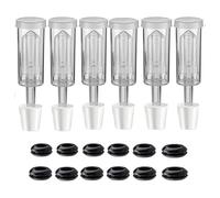 Katnetoly Kit Airlock per La Fermentazione Della Birra, Occhiello per La Fermentazione Della Birra, Produzione di Vino, Kombucha, Adatto per Brocche da, Confezione da 6