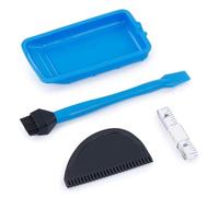 Katnetoly Kit Applicatore Colla Siliconica da 4 Pezzi, Set di Pennelli per Colla Siliconica Riutilizzabili, Spalmatore Colla per Legno, Pennelli In Silicone per Lavorazione del Legno