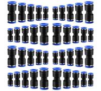 Katnetoly Kit Attacco Rapido, Collegamento Diretto del Connettore Della Pneumatica (4 Mm/6 Mm/8 Mm/10 Mm/12 Mm) 40 PZ