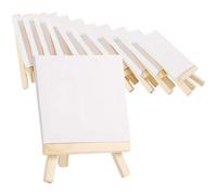 Katnetoly Kit Confezione da 10 Set Tela e Cavalletto Pittura Craft Disegno Arte Decorazione Kit Pittura su Tela