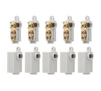 Katnetoly Kit Dado Connettore Filo Tipo T Calibro 6 AWG 10 Pezzi, Terminale di Collegamento Cablaggio Rapido 80A, Connettore Rapido di Giunzione