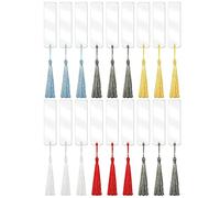 Katnetoly Kit di 30 Segnalibri In Acrilico con 30 Nappe Multicolori per Regali Fai da Te, Segnalibri e