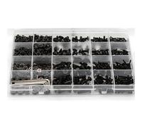 Katnetoly Kit di A Esagono Incassato A Testa Piatta da 1060 Pezzi Accessori M2 M2.5 Kit di Assortimento di per A Testa Svasata In Acciaio al Carbonio