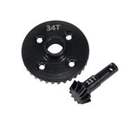 Katnetoly Kit di Aggiornamento per Auto Crawler RC, Ingranaggi Differenziali in Acciaio ASSE Overdrive & Underdrive 34T