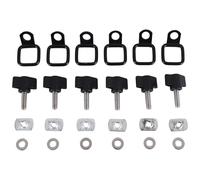 Katnetoly Kit di Anelli Un D con Ad Alette per Rimozione Rapida Hardtop per CJ YJ TJ JK JKU