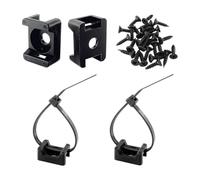 Katnetoly Kit di Base per Fascette Stringicavo Tipo con Foro per Vite, Set di Fascette Stringicavo In Nylon da 6 Pollici e, 100 Pezzi Ciascuno