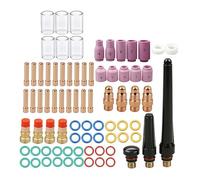 Katnetoly Kit di Bicchiere di Vetro per Lenti A Gas Tozzo Torcia di Saldatura TIG per Tazza di Vetro TIG Ugelli da Ugello Stubba Cucciolo di Vetro con Cucciolo di Vetro.