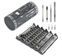 Katnetoly Kit di Cacciavite di Precisione 128 In 1 con Set di Strumenti Professionali Flessibili Magnetici per il Cellulare di Riparazione del PC