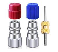 Katnetoly Kit di Conversione da R12 A R134a, Kit Adattatore di Montaggio Retrofit CA, Femmina da 1/4 di Pollice, per di Refrigerazione A/C Automatico