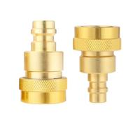 Katnetoly Kit di Conversione da R134a A R1234yf, Adattatore Rapido Connettore Regolabile Ad Alta e Bassa Tensione, Refrigerante per Condizionatore D'Aria