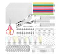 Katnetoly Kit di Fogli di Plastica Termoretraibile Contiene Pellicole Termoretraibili, Carte Artistiche, Matite Colorate, per e Forniture Artistiche